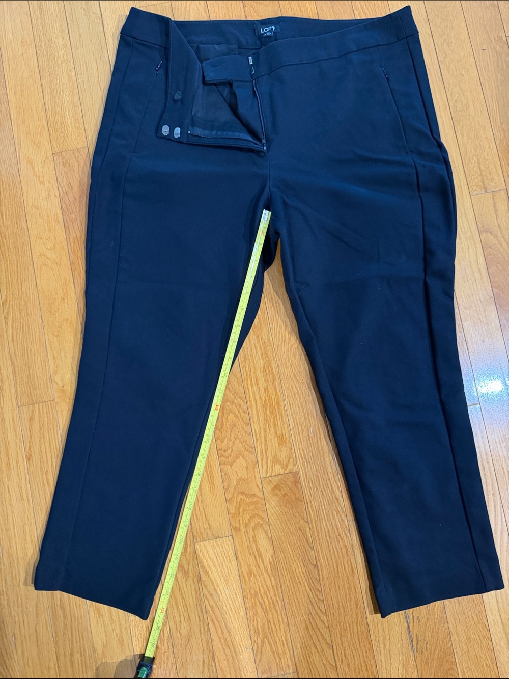 Loft Black Dress Pants - Tailored Straight Fit